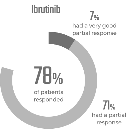 Response rates for ibrutinib