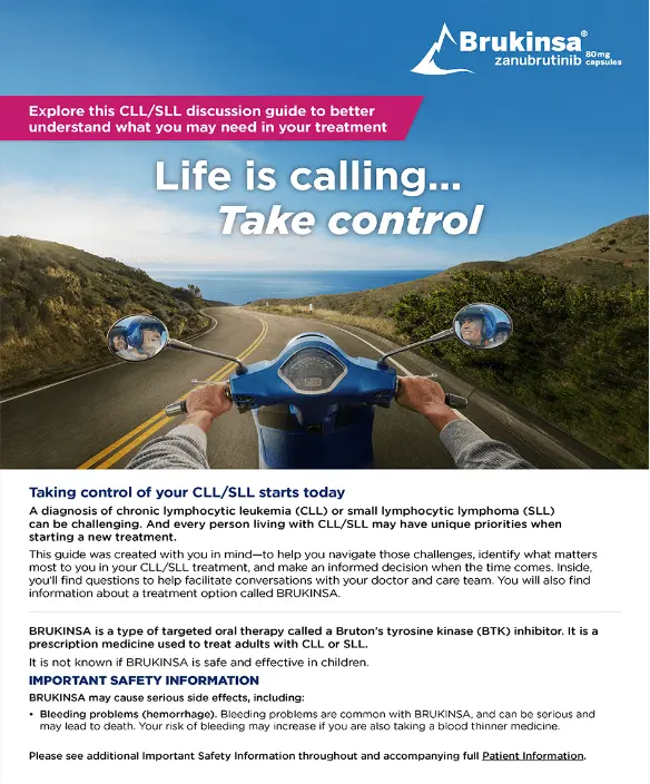 BRUKINSA® CLL/SLL Patient Information and Discussion Guide